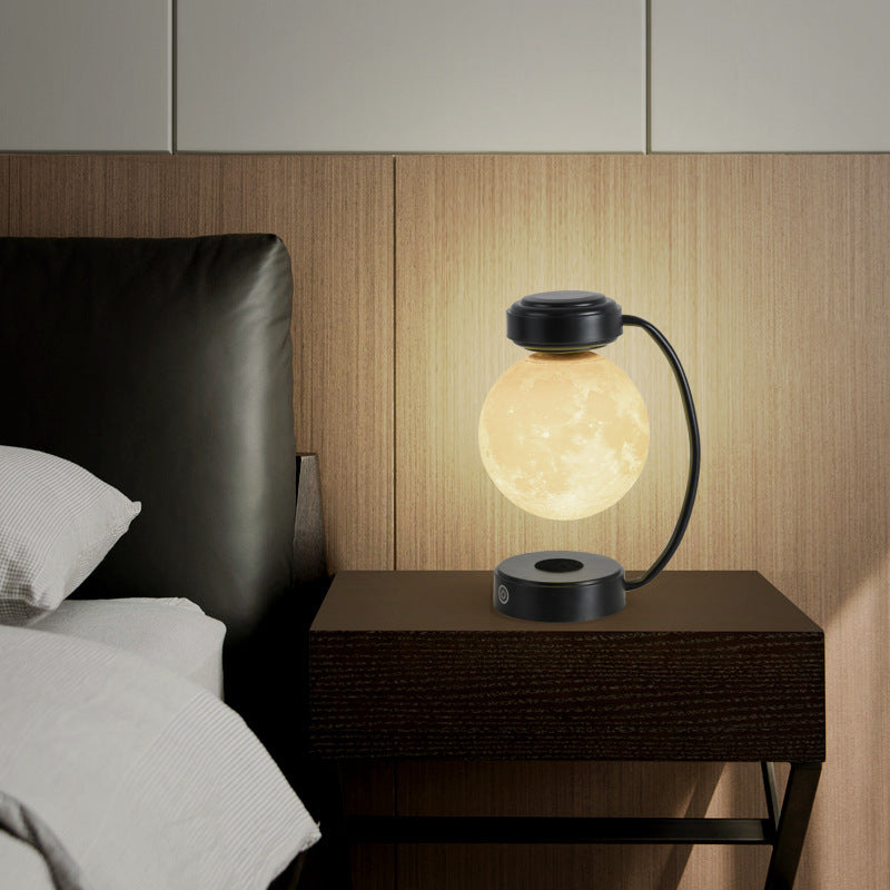 3D Rotating LED Moon Night Light - Office and home decoration