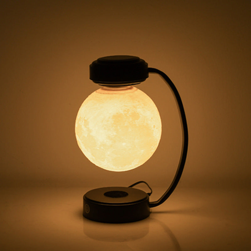 3D Rotating LED Moon Night Light - Office and home decoration