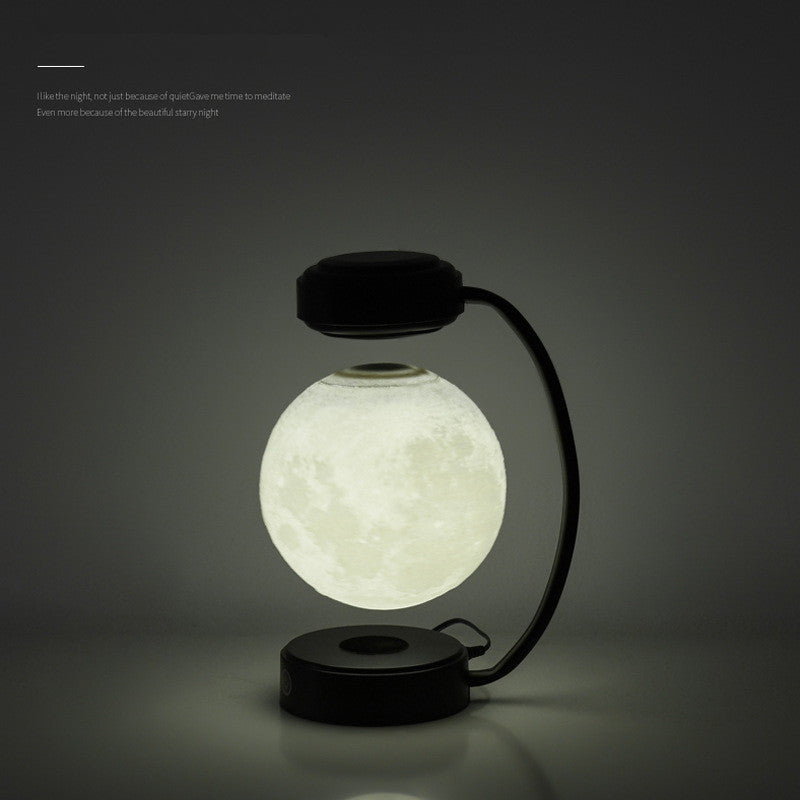 3D Rotating LED Moon Night Light - Office and home decoration