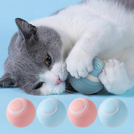 Trendifer Smart Cat Toys Interactive for Cats Training Self-moving Kitten Toys Electric Cat Ball Toys Automatic Rolling for Indoor Playing