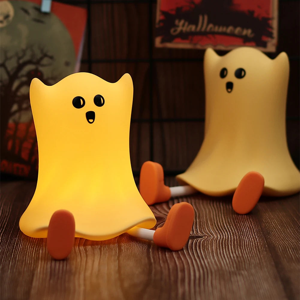 Halloween Little Pumpkin Night Light Silicone USB Rechargable