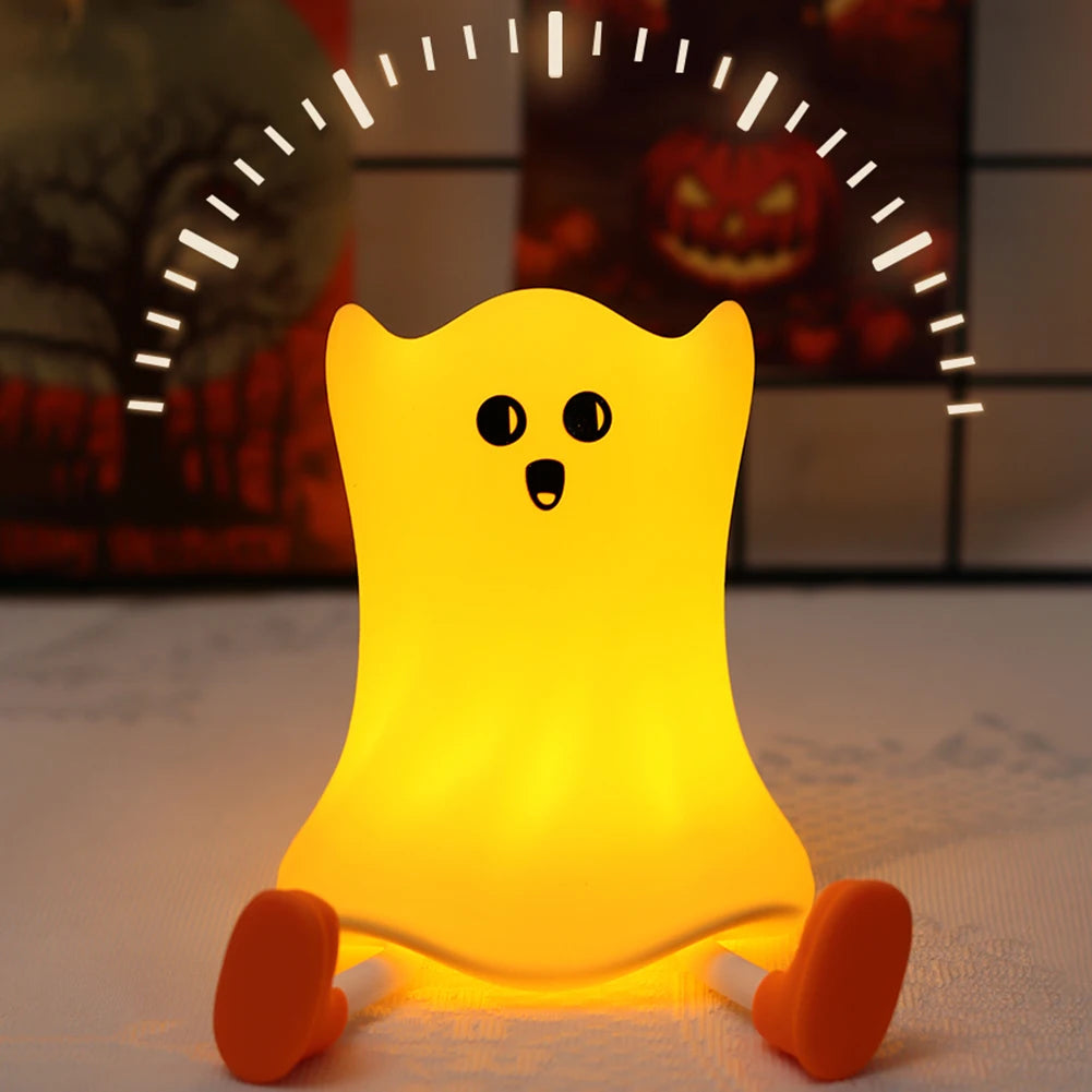 Halloween Little Pumpkin Night Light Silicone USB Rechargable