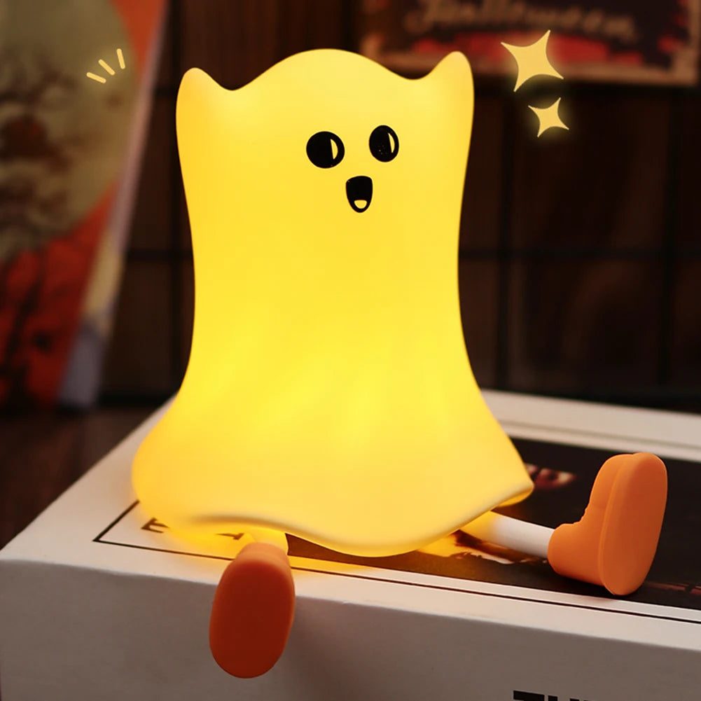 Halloween Little Pumpkin Night Light Silicone USB Rechargable