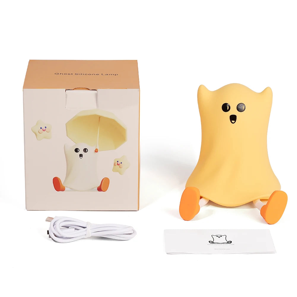 Halloween Little Pumpkin Night Light Silicone USB Rechargable