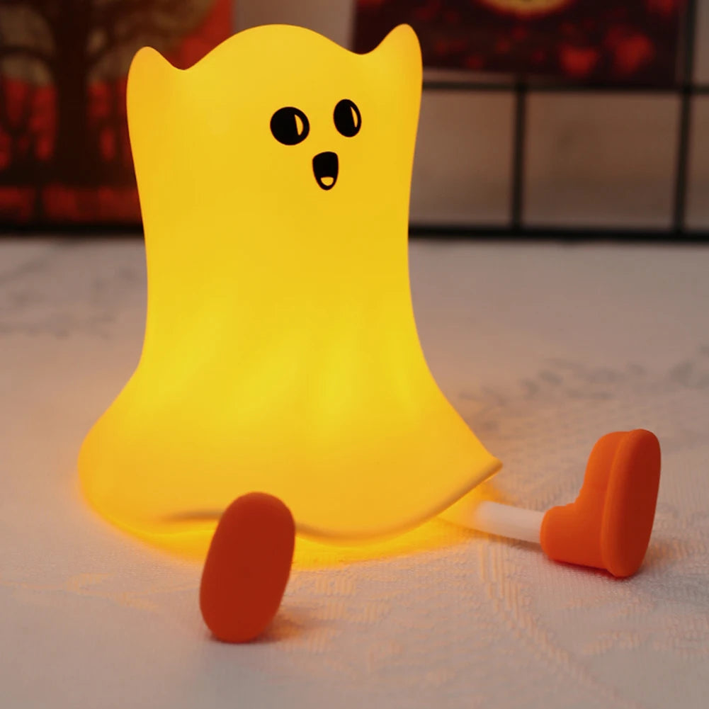 Halloween Little Pumpkin Night Light Silicone USB Rechargable