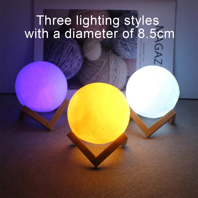 Moon Lamp LED Night Light - Decor Night Lights Kids Gift Moon Lamp