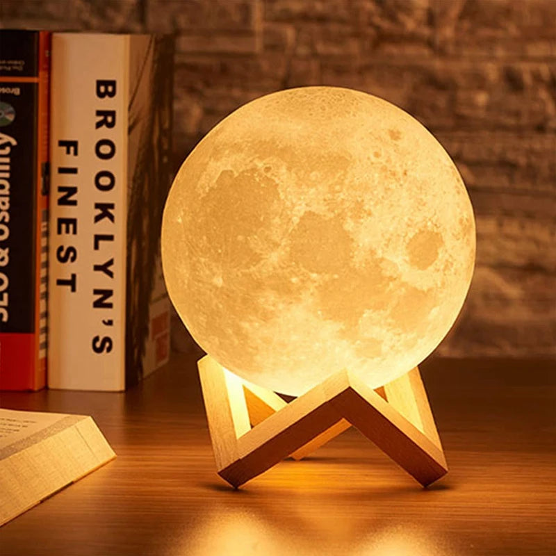 Moon Lamp LED Night Light - Decor Night Lights Kids Gift Moon Lamp