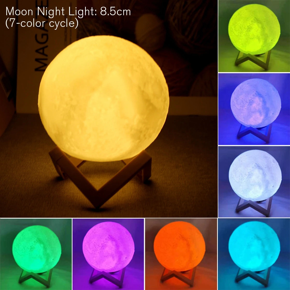 Moon Lamp LED Night Light - Decor Night Lights Kids Gift Moon Lamp