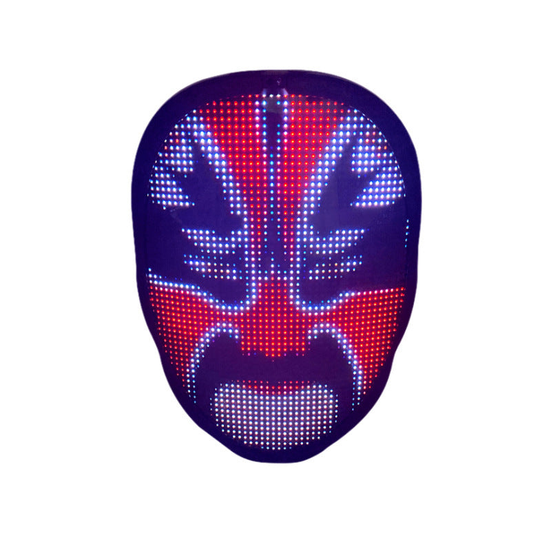 [Trendifer] Advanced Halloween Face Masks Full Color LED Luminous Mask Face Changing Mask Party Bar Props